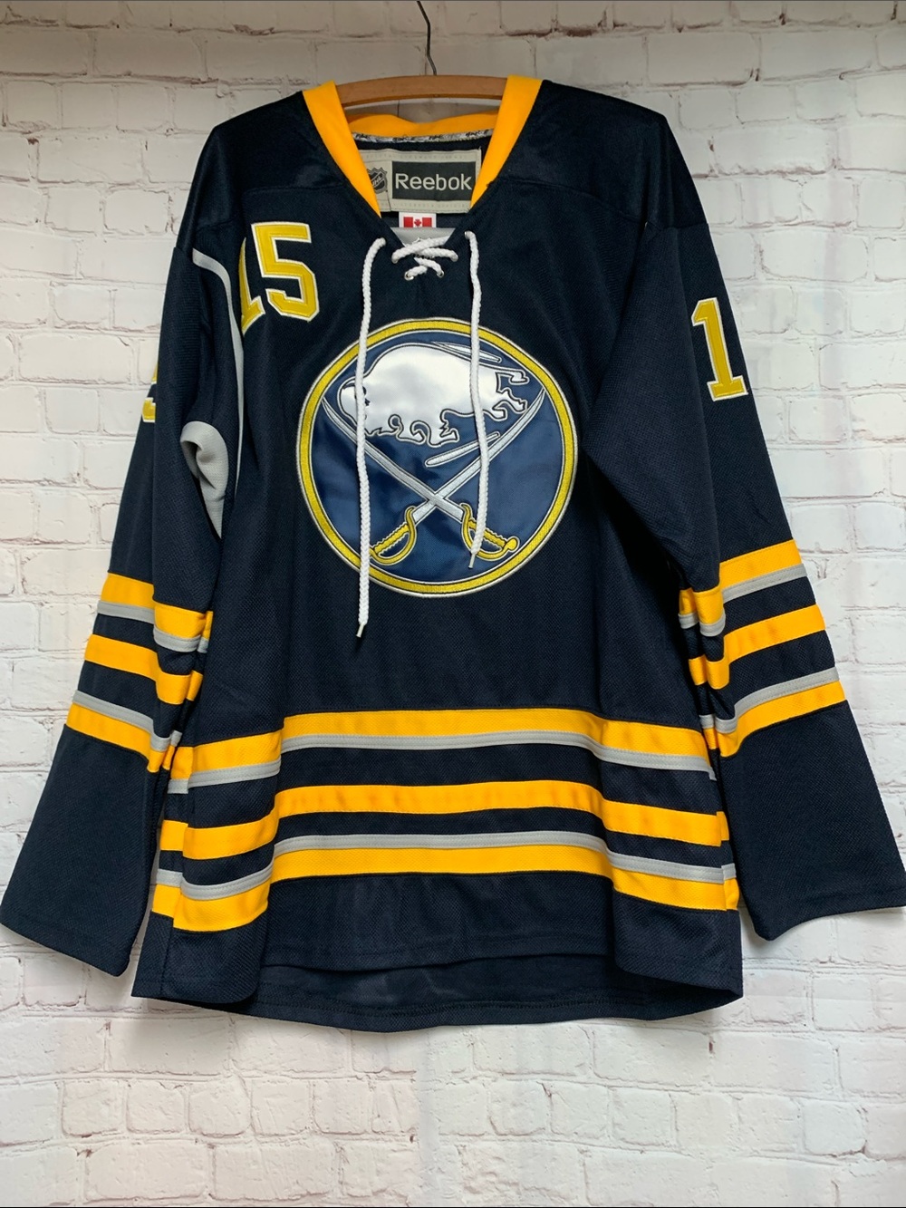Reebok Jack Eichel 15 Buffalo Sabres Hockey Jersey Size 50 2015-2017 - Picture 2 of 5